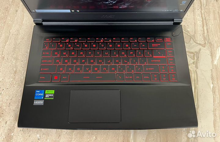 Игровой MSI GF63 Thin (i5-12450H/ RTX 3050/ 16 гб)