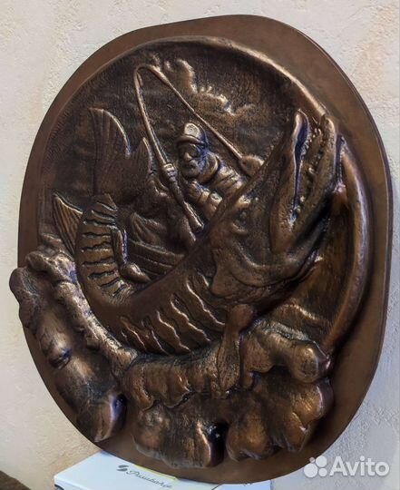 Панно на стену рыбак