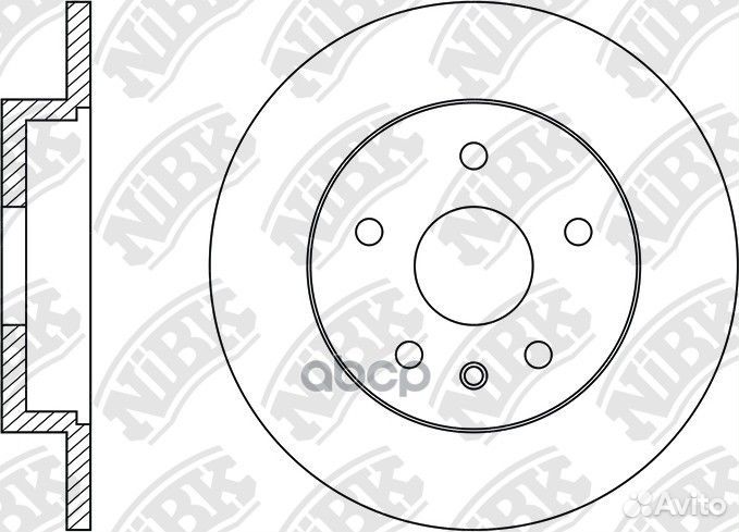 Диск тормозной зад RN34002 NiBK