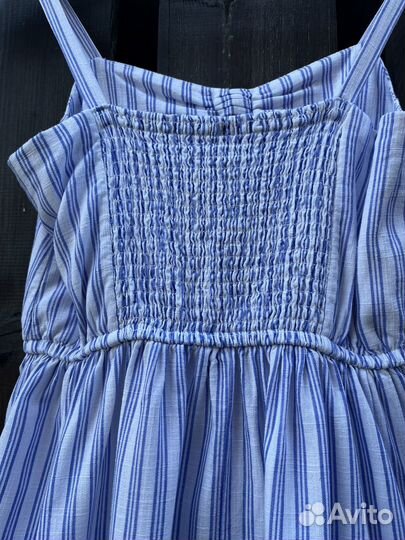 Сарафан летний для девочки в полоску 10-11 лет