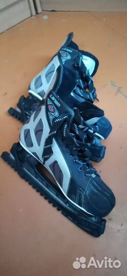 Горнолыжные ботинки, коньки