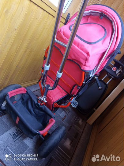 Детский 3х колесный велосипед с ручкой