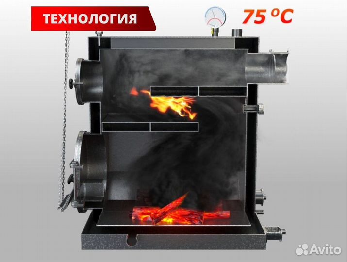 Твердотопливный котел 16 кВт