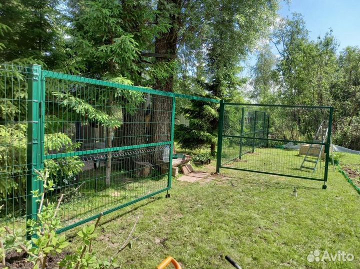 Забор из 3D сетки быстро работа по договору