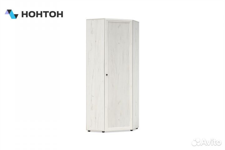 Угловой шкаф Оскар-7А дуб крафт белый