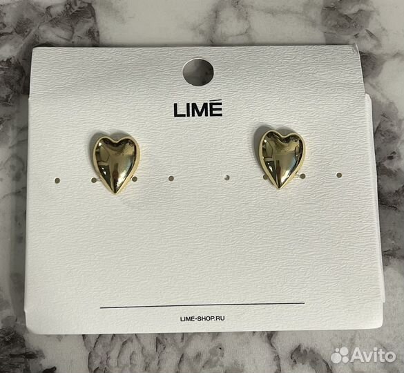 Серьги сердечки