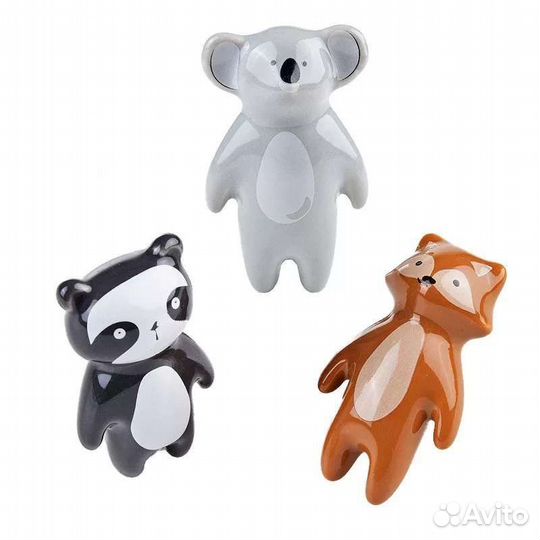 Ручки мебельные керамические зверушки