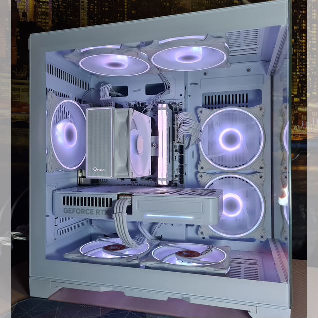 Белый игровой пк RTX 5060 Ryzen 5 5600 SSD