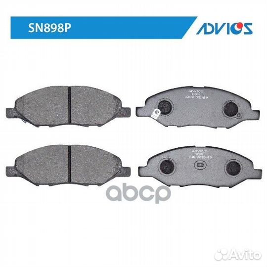 SN898P, advics, Колодки тормозные дисковые SN
