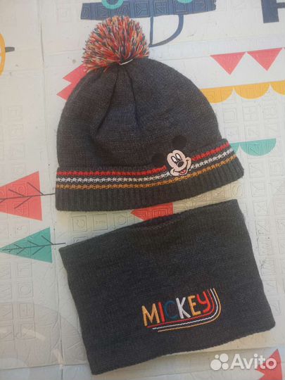 Комплект шапка и снуд