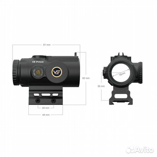 Призматический прицел Vector Optics Paragon 4x24