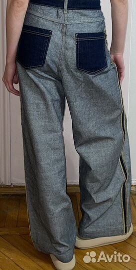 Широкие джинсы zara типа наизнанку