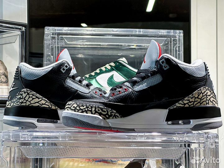 Кеды Nike Air Jordan 3 Black Cement