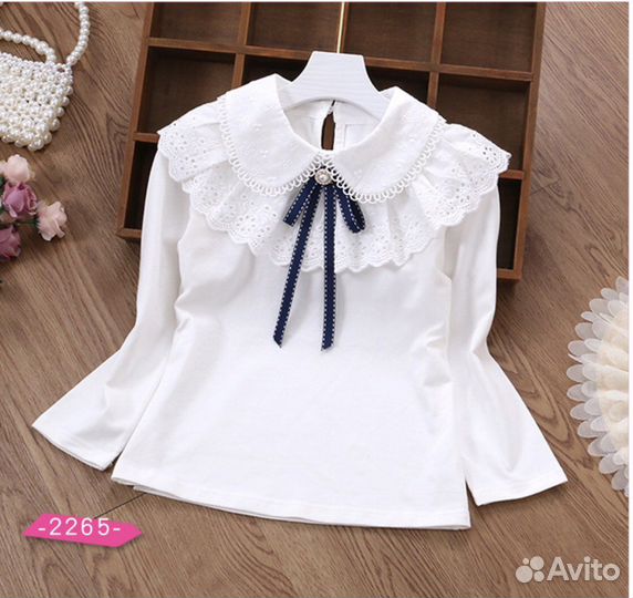 Блузка школьная девочке