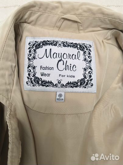 Тренч для девочки