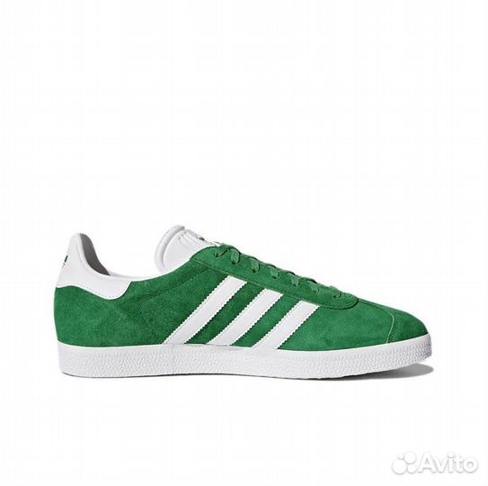 Adidas Gazelle Green White Metallic Gold