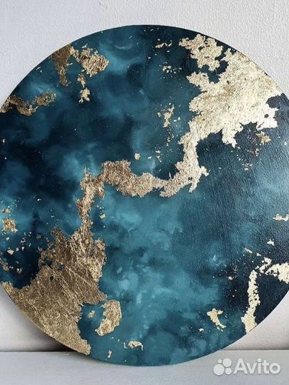 Картины луна и планеты из гипса