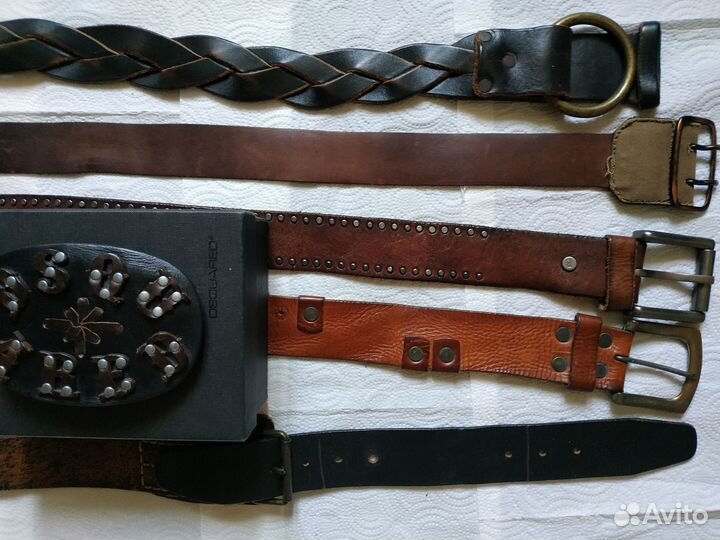 Ремень мужской Dsquared2, Diesel, RRL Ralph Lauren