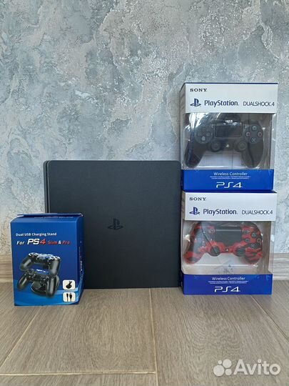 Sony PS4 slim 1tb + 70 игр