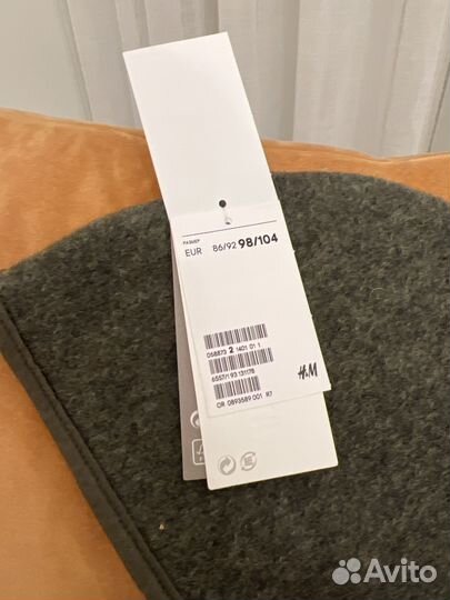 Чепчик шапка детская шерсть hm