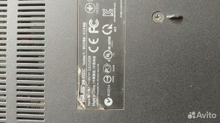Ноутбук asus Х502С