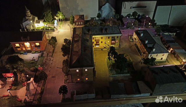 Макет - диорама «провинциальные улицы 97г» 1/87