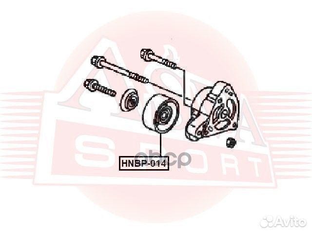 Ролик натяжной навесного оборудования hnbp014 asva
