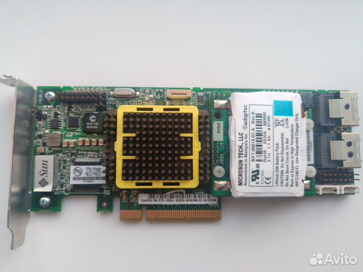 SAS контроллер Adaptec raid 5805 и кабель mini SAS