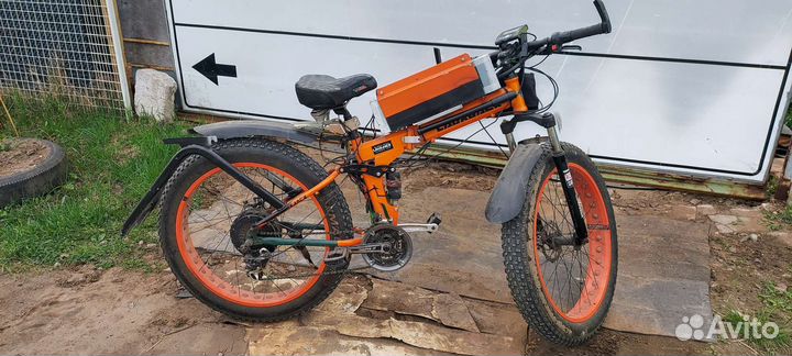 Электровелосипед фетбайк складной