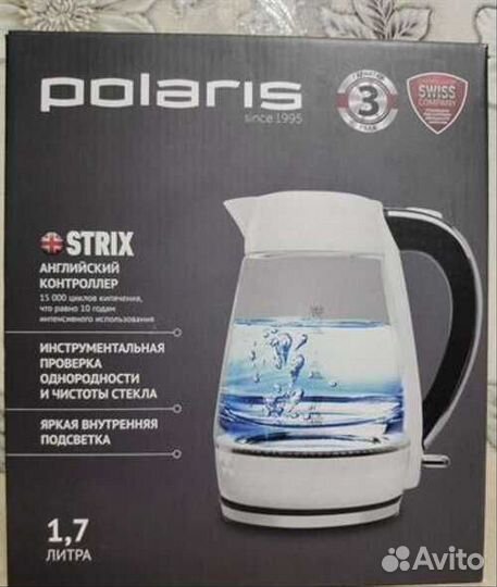 Электрочайник стеклянный мало б.у