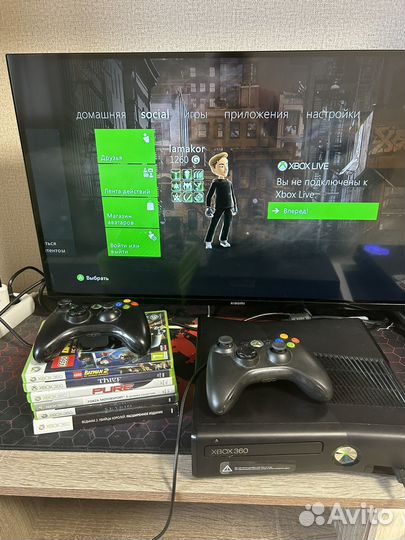 Xbox 360 с играми