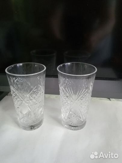 Графин Богемия, стаканы хрустальные, сервиз