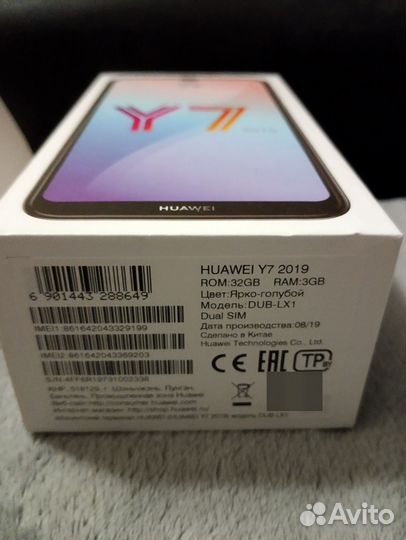 HUAWEI Y7 (2019), 3/32 ГБ