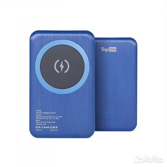 Внешний аккумулятор TOP-M5B 5000 mAh, синий