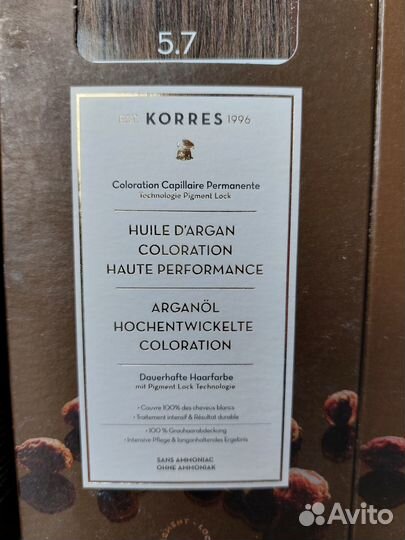 Краска для волос korres