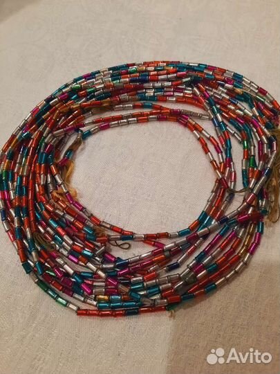 Бусы на елку из стекляруса СССР