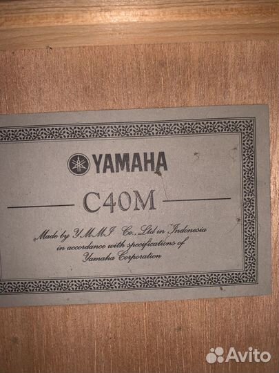 Гитара yamaha c40m
