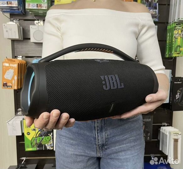 Колонка Блютуз JBL Boombox 3 Большая с подсветкой