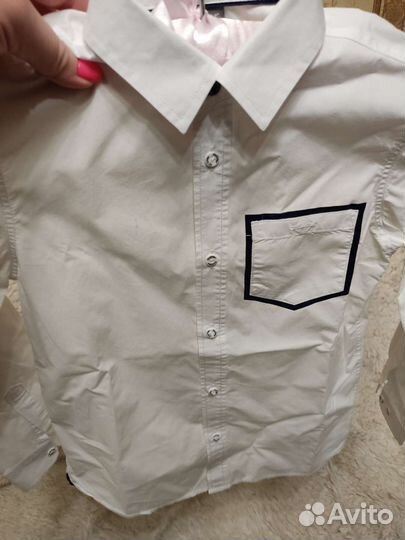 Рубашка белая Gulliver 122