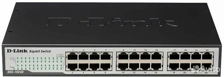 DGS-1024D Неуправляемый коммутатор с 24 портами