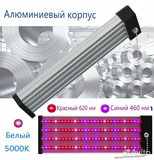 Фитолампа Светодиод полного спектра LED