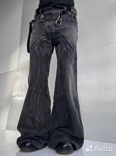 Джинсы No Faith Studios Black 23SS Jeans