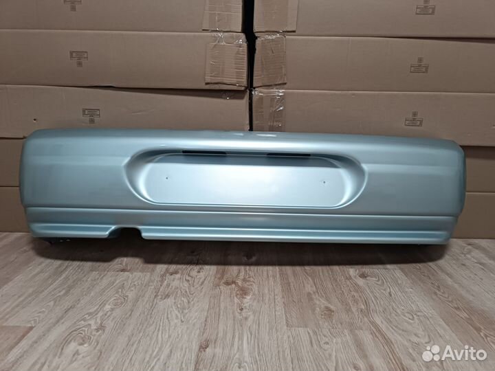 Бампер задний ваз 2110 опал (серебристо голубой)