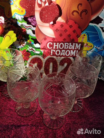 Рюмки на ножке хрусталь