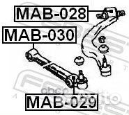 Сайлентблок заднего прямого рычага MAB-030 Febest