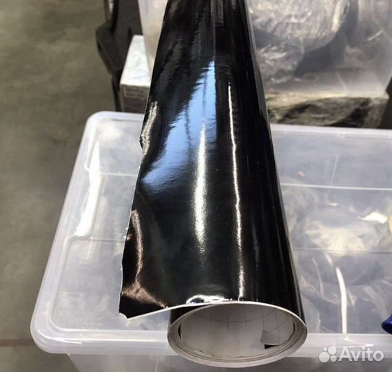 Плёнка винил чёрная глянцевая