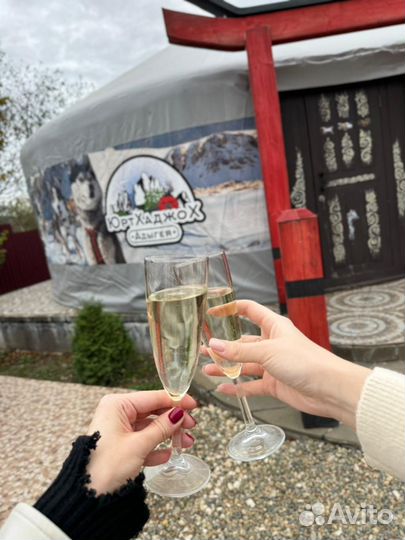 Гостевой дом (юрта большая ) с купелью на дровах