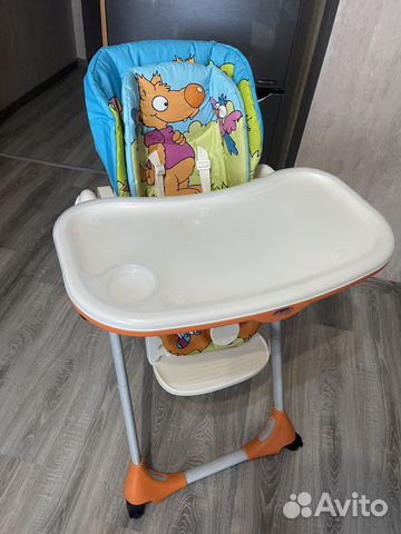 Стульчик для кормления chicco polly wood