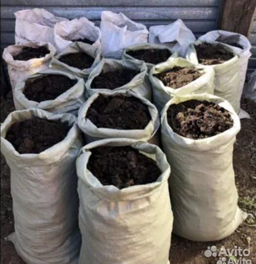 Навоз перегной чернозём мешках