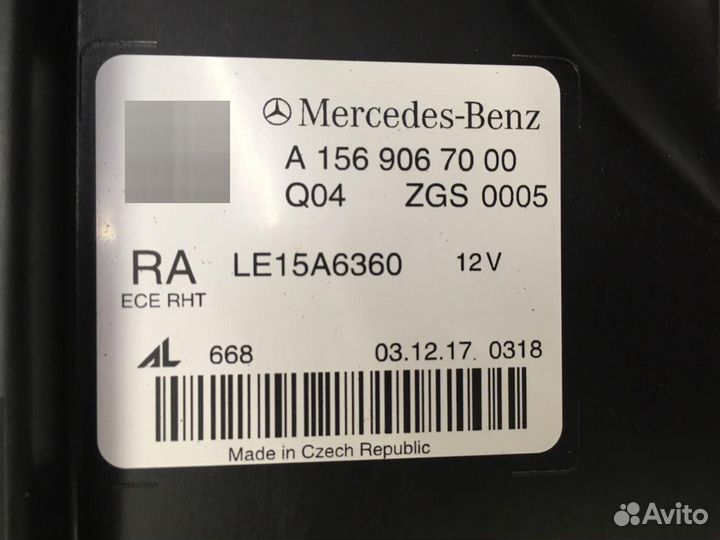 Фара Правая Mercedes-Benz GLA x156 Рест LED